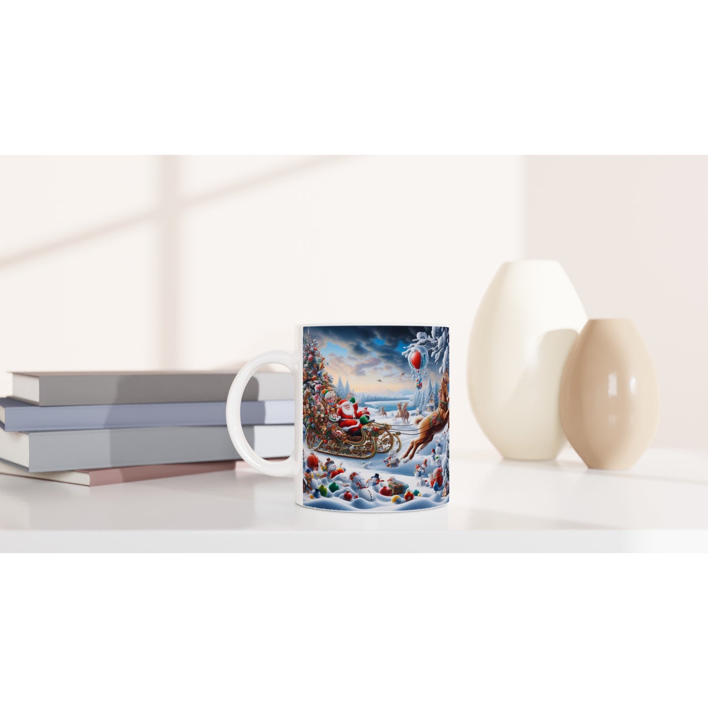 White 11oz Ceramic Mug - Winter 166