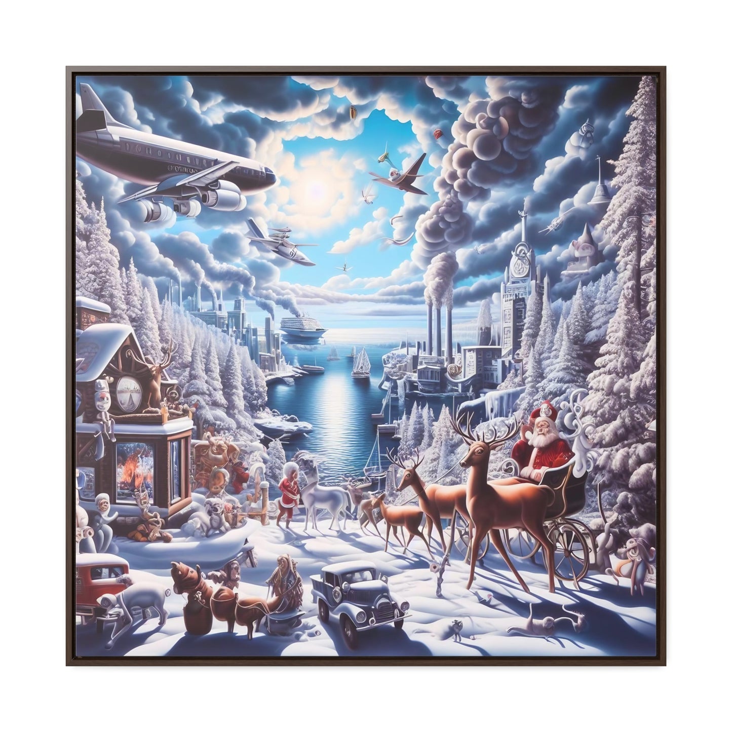 Framed Gallery Canvas Wrap - Winter 114