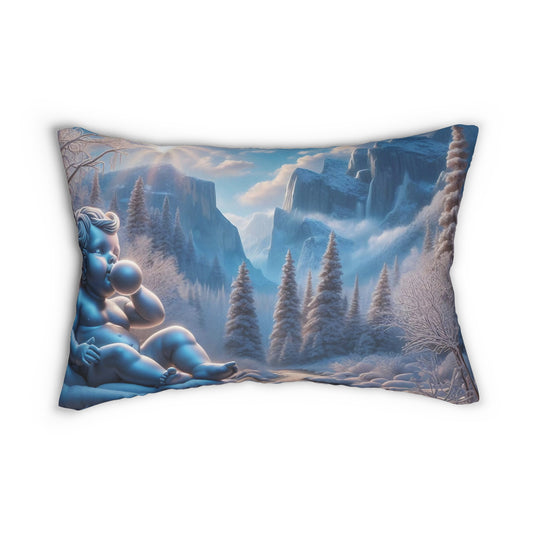 Spun Polyester Lumbar Pillow - Winter 119