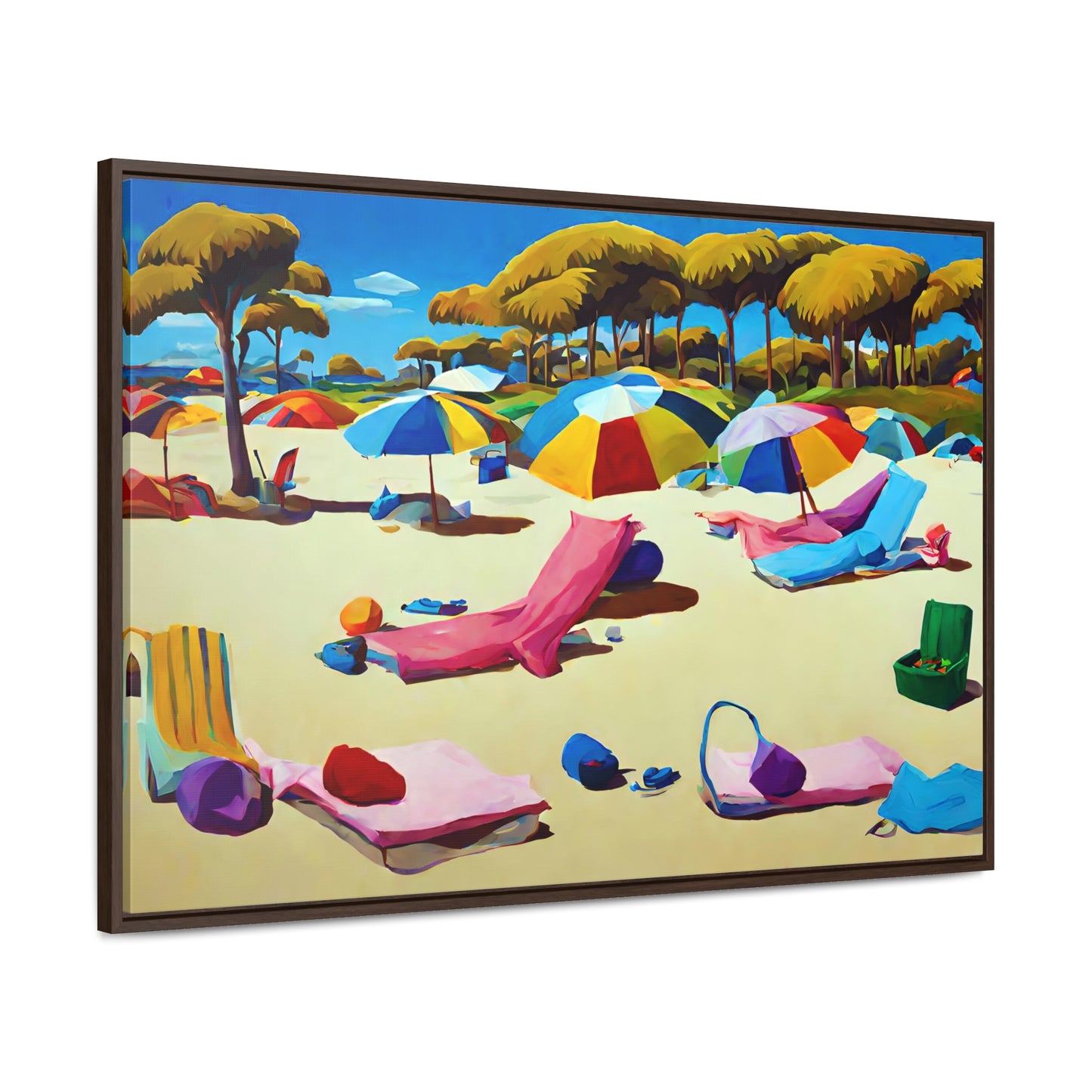 Framed Canvas Gallery Wrap - Beach 2005