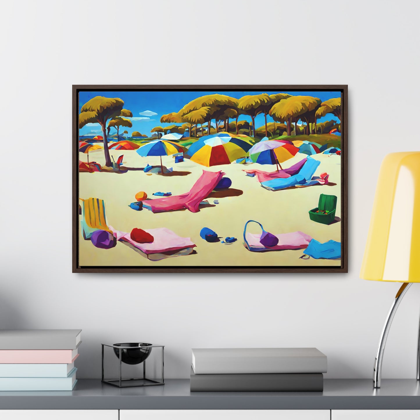 Framed Canvas Gallery Wrap - Beach 2005