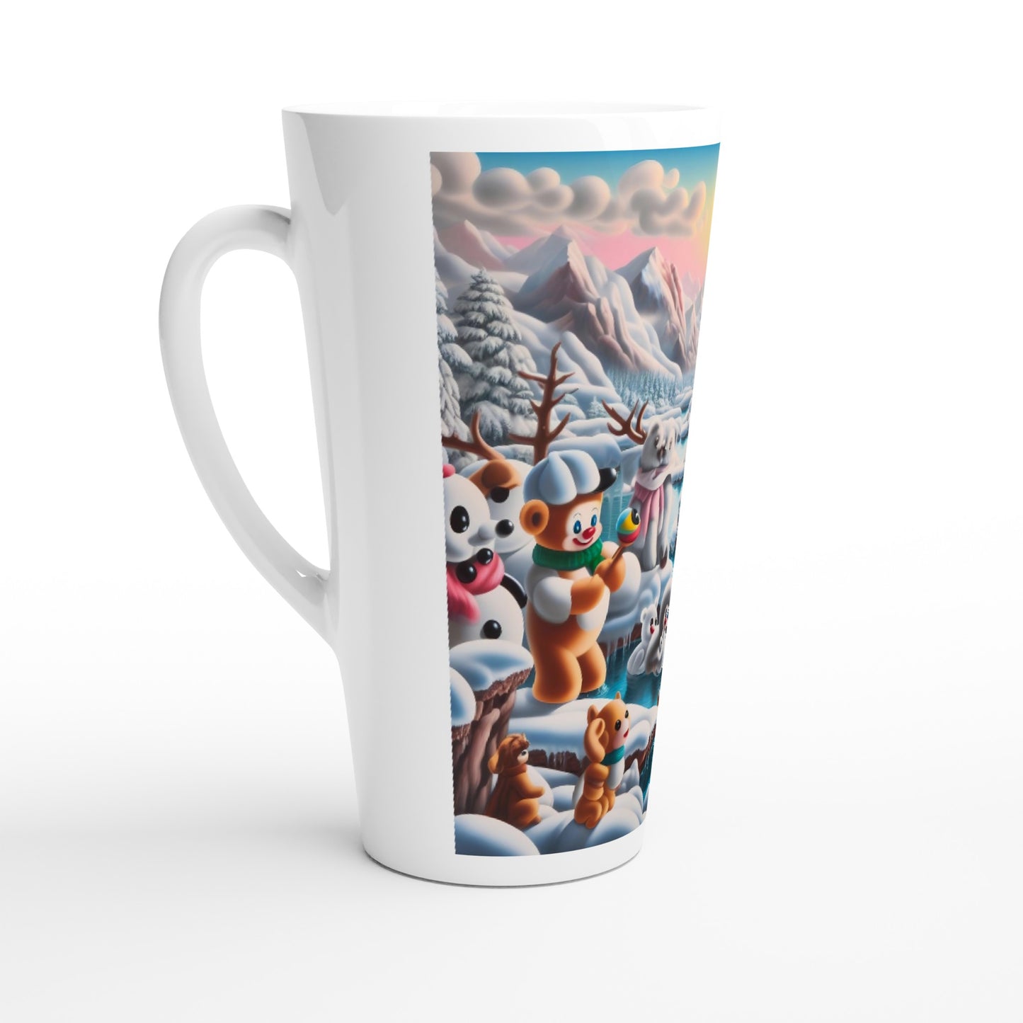 White Latte 17oz Ceramic Mug - Winter 150