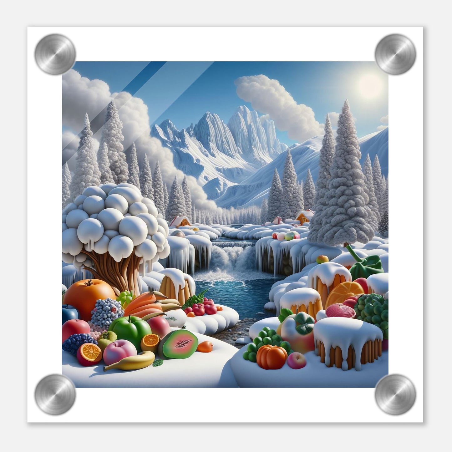 Wall Art - Winter 72 - Fruits by the river