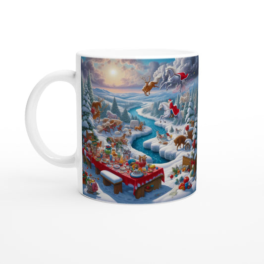 White 11oz Ceramic Mug - Winter 143