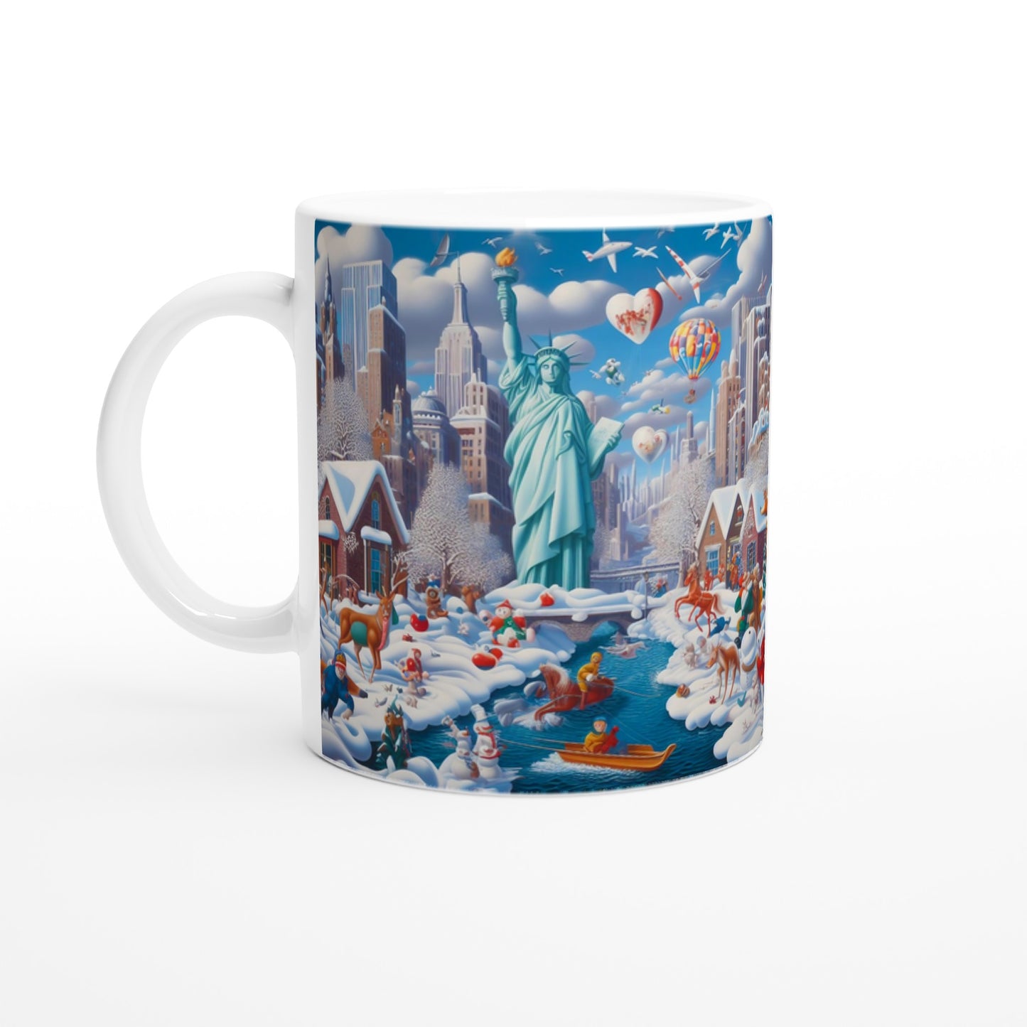 White 11oz Ceramic Mug - Winter 144