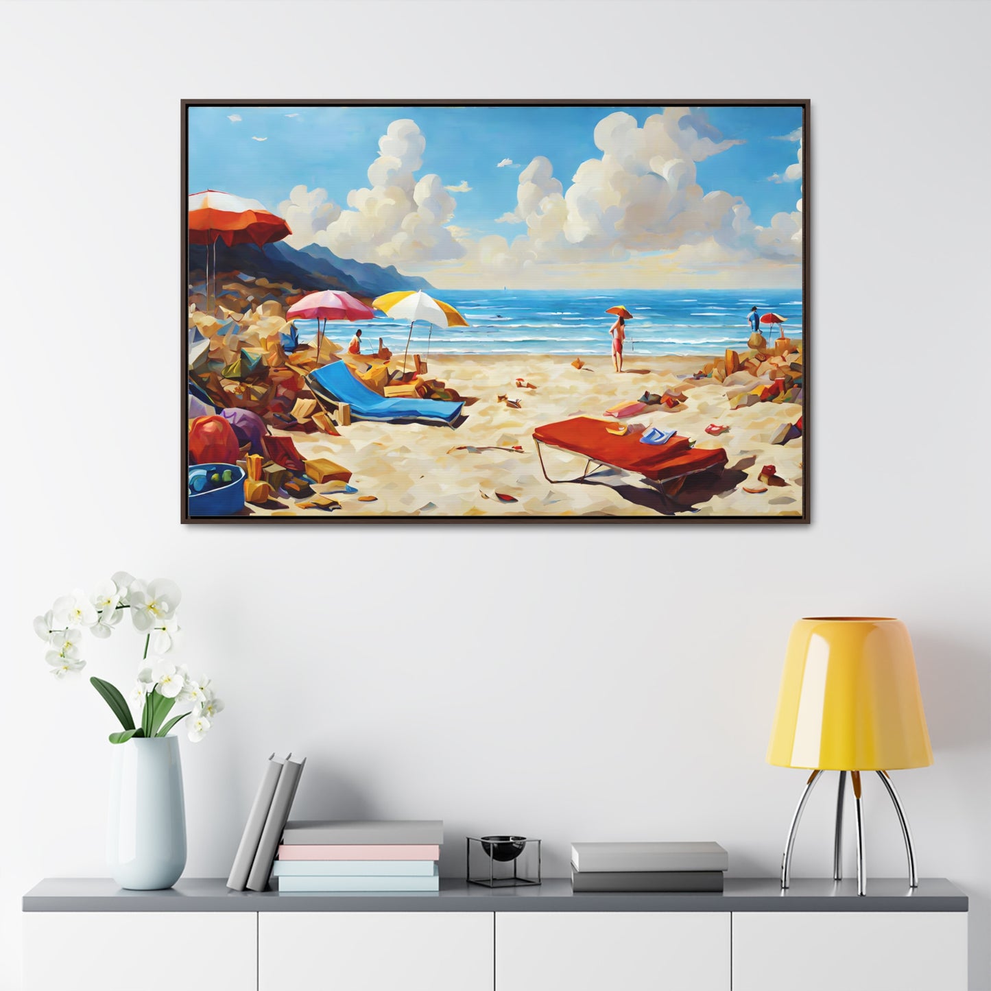 Framed Canvas Gallery Wrap - Beach 2006