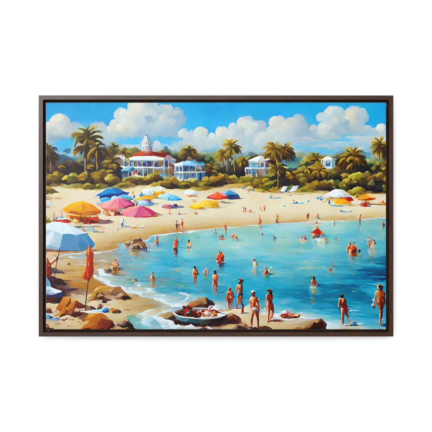 Framed Canvas Gallery Wrap - Beach 2011