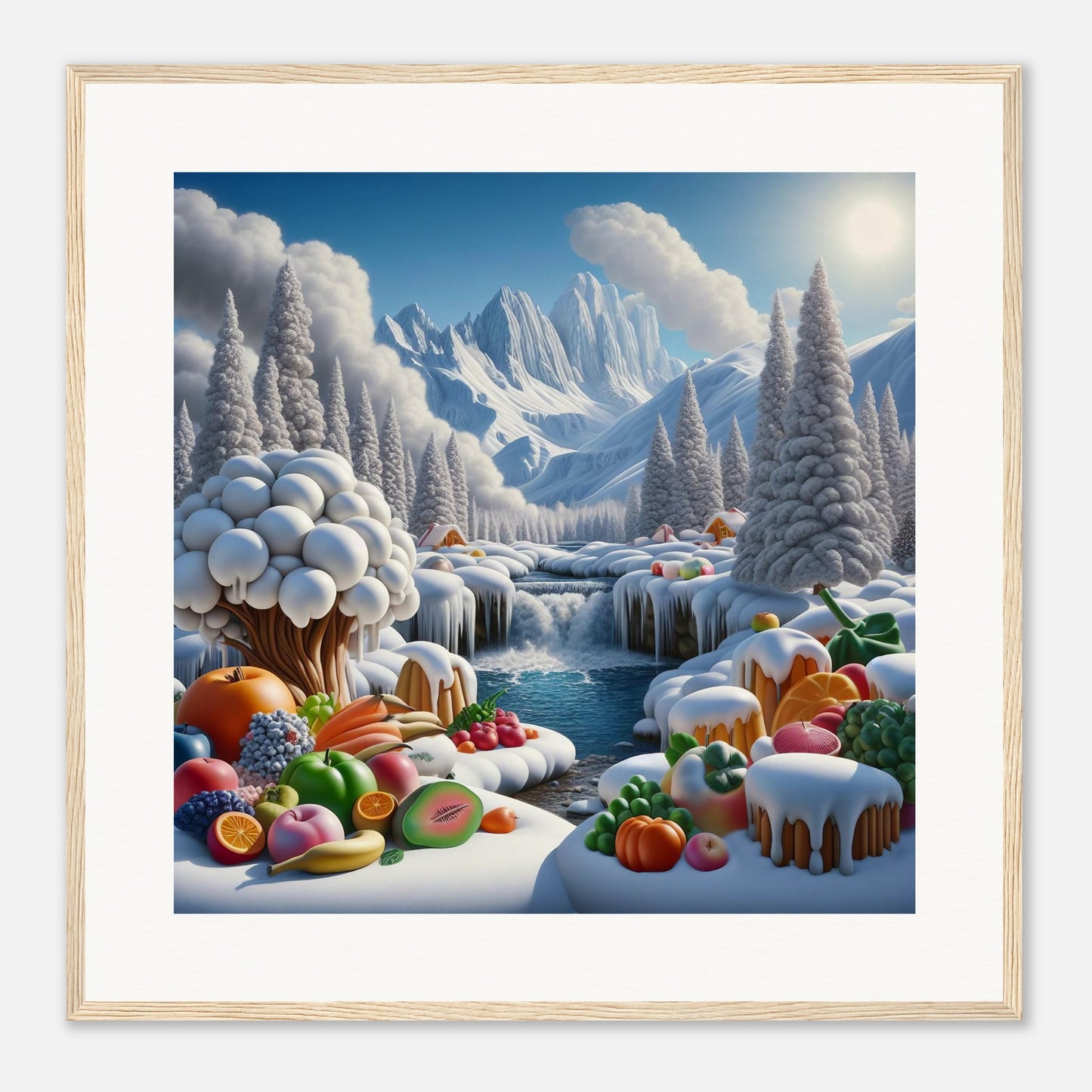 Wall Art - Winter 72 - Fruits by the river