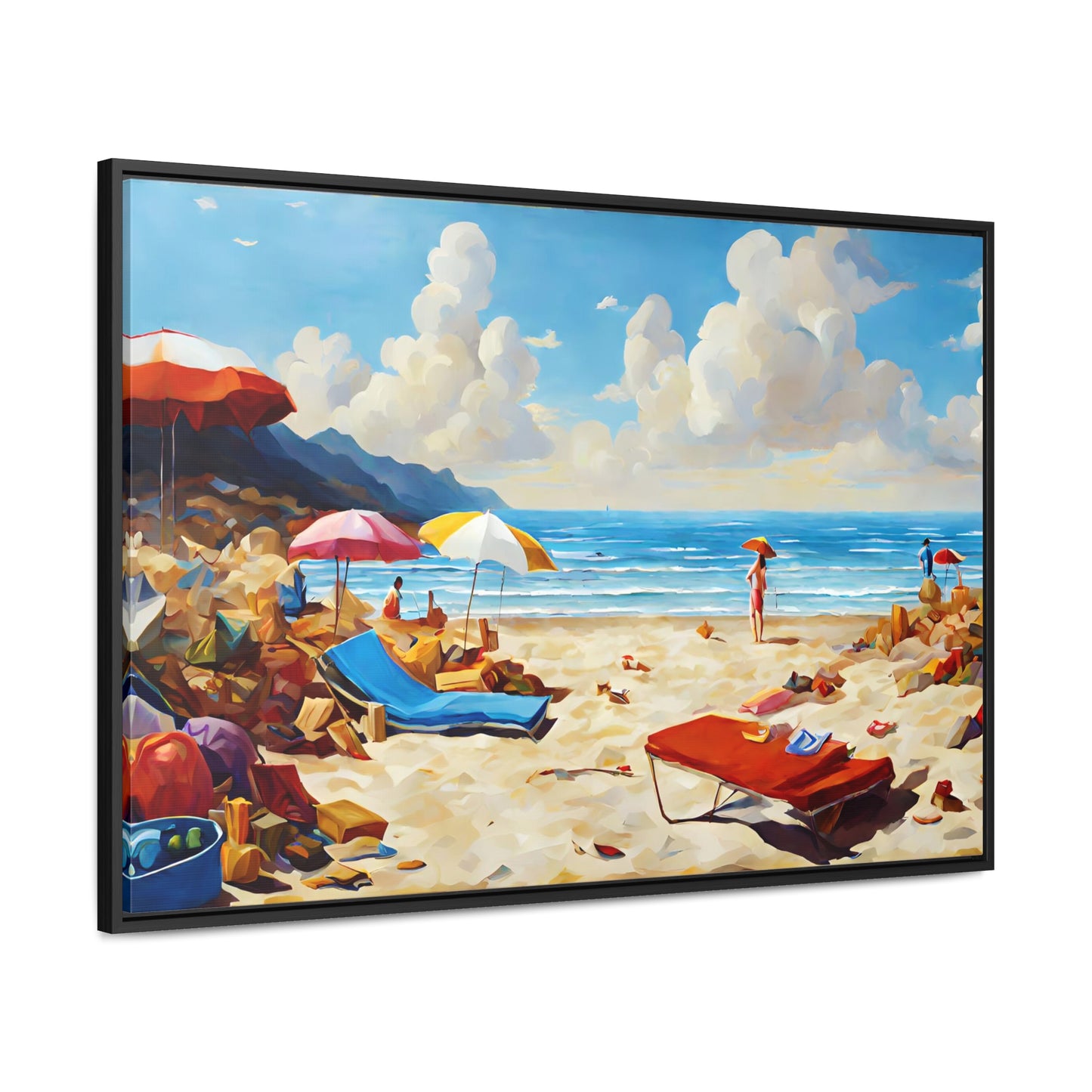 Framed Canvas Gallery Wrap - Beach 2006