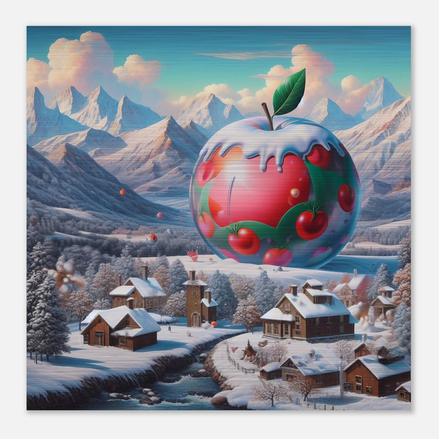 Wall Art - Winter 16 - Apple and mountains