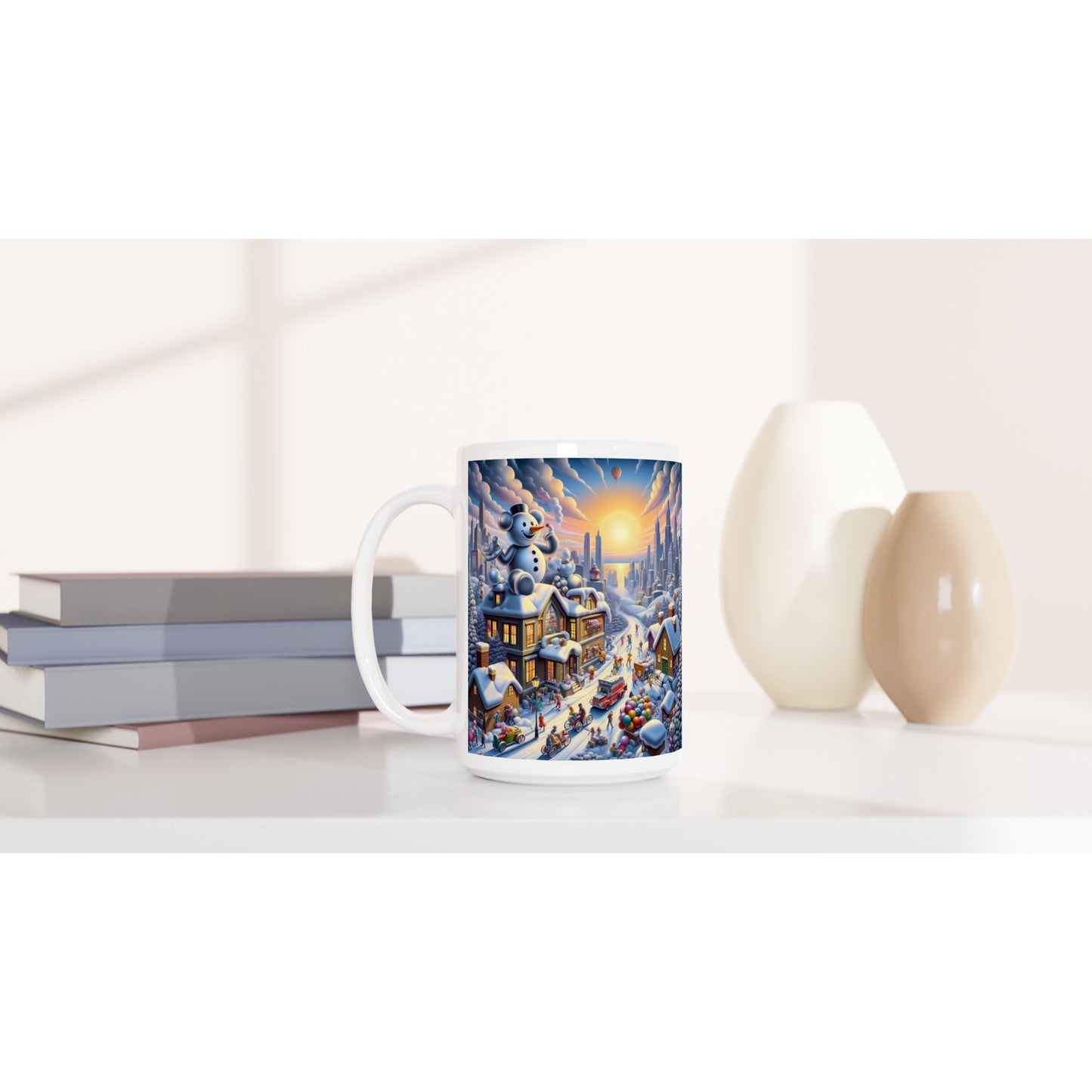 White 15oz Ceramic Mug - Winter 152