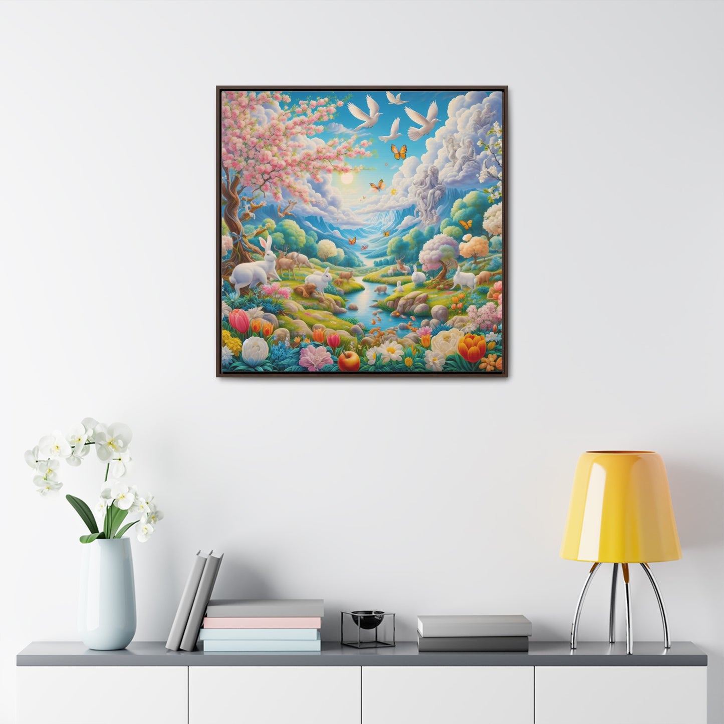 Framed Gallery Canvas Wrap - Spring 129