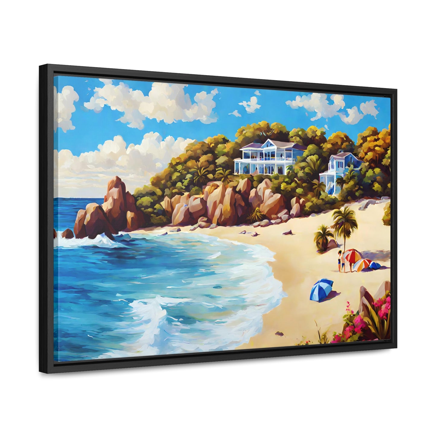 Framed Canvas Gallery Wrap - Beach 2010