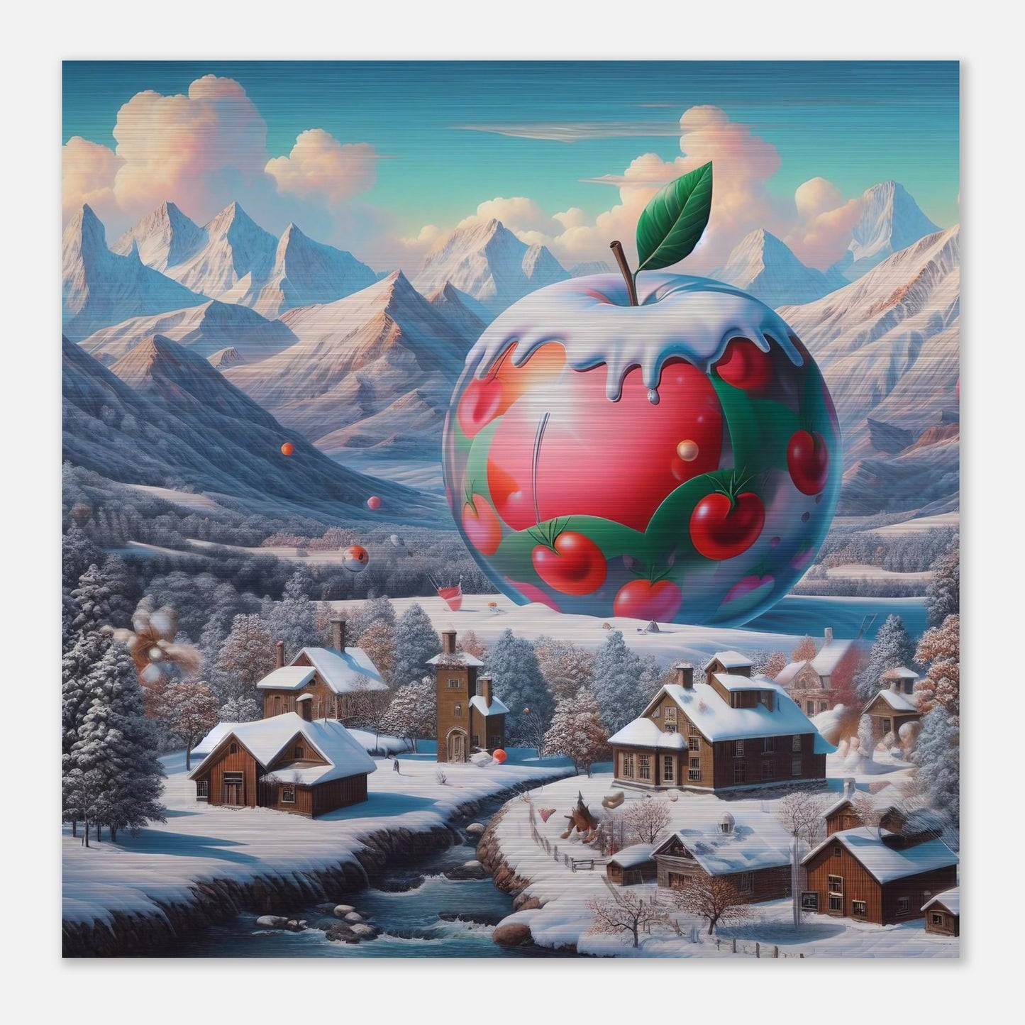 Wall Art - Winter 16 - Apple and mountains