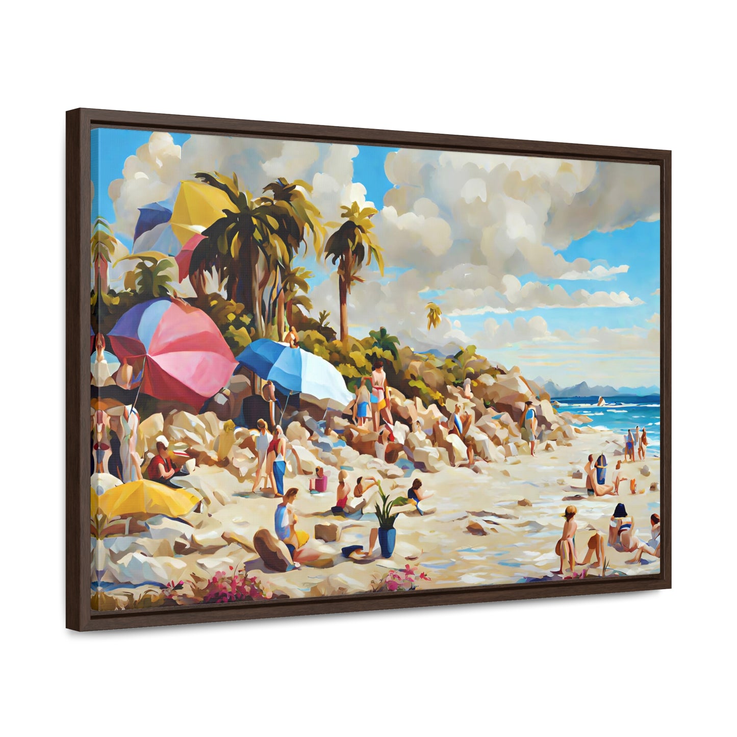 Framed Canvas Gallery Wrap - Beach 2009