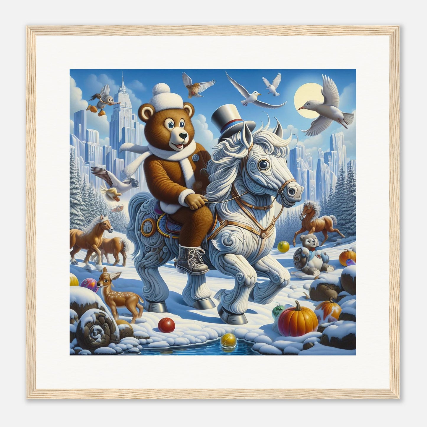 Wall Art - Winter 23 - Bear on a horse