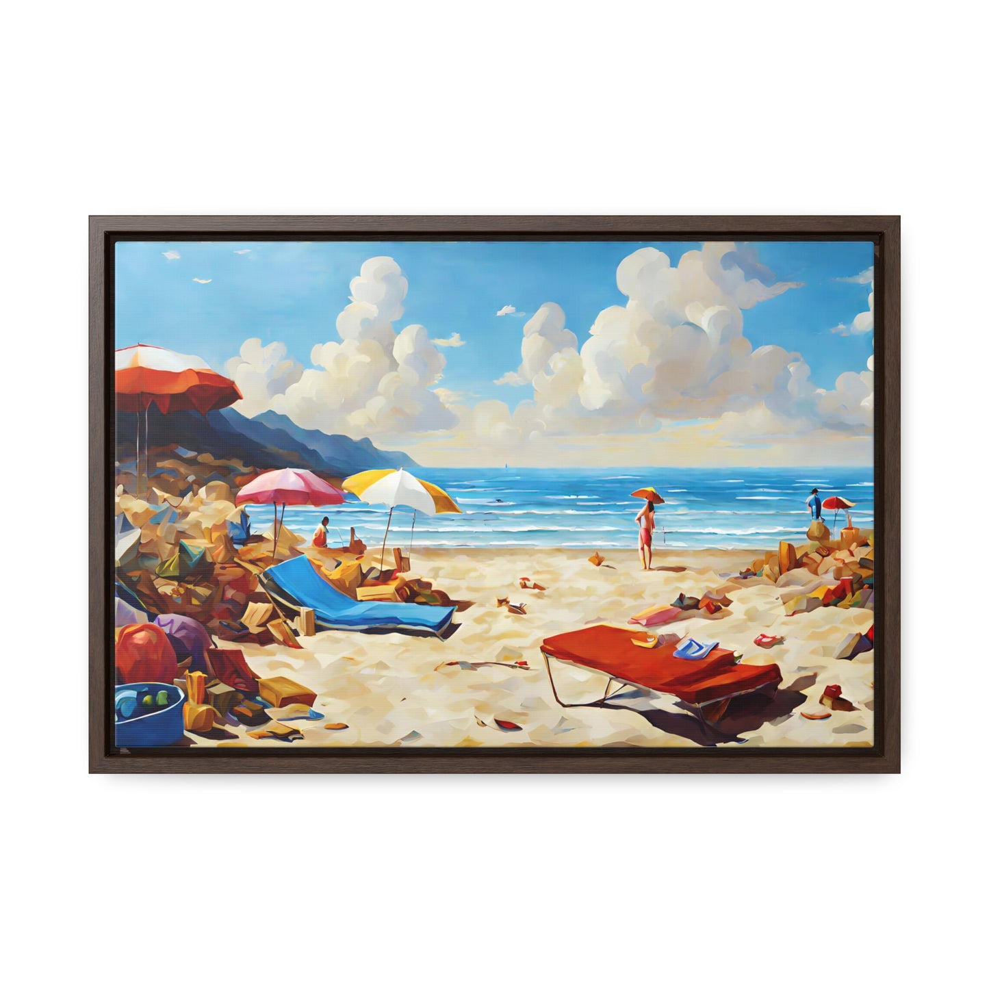 Framed Canvas Gallery Wrap - Beach 2006