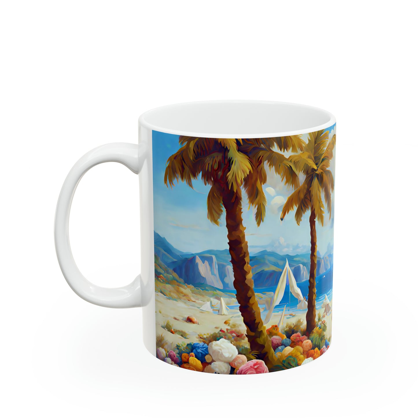 Ceramic Mug 11oz - Beach 2002