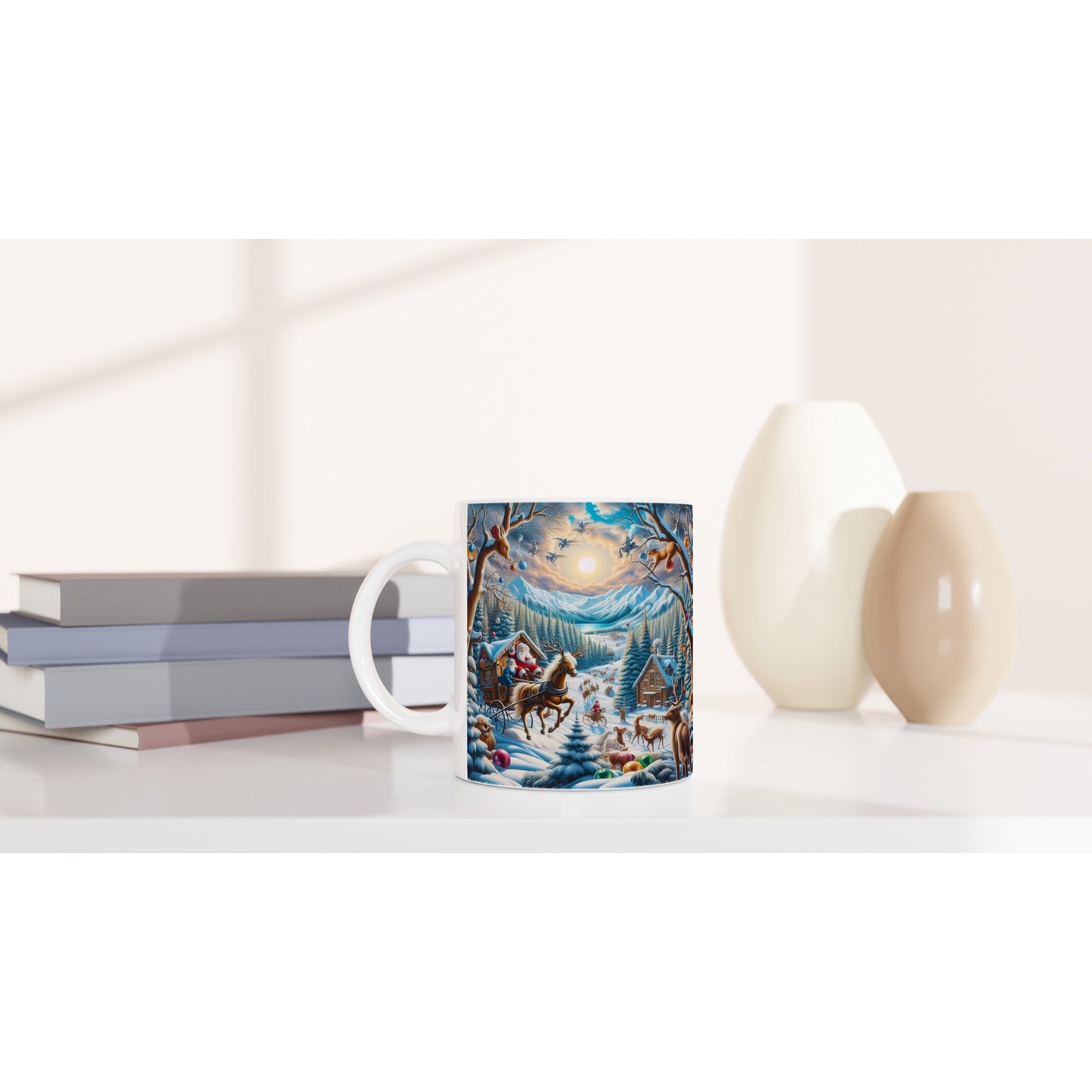 White 11oz Ceramic Mug - Winter  151