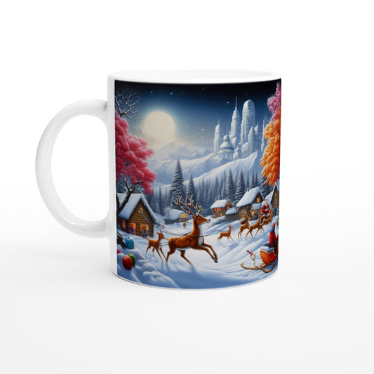 White 11oz Ceramic Mug - Winter 167