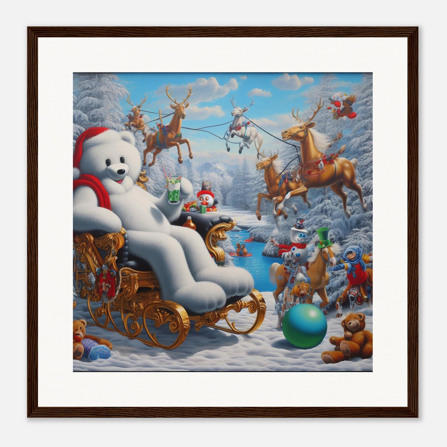 Wall Art - Winter 51 -Sitting polar bear