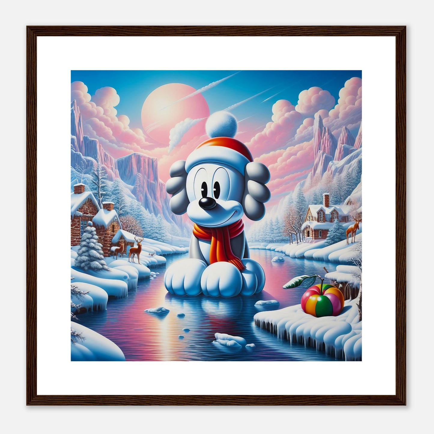 Wall Art - Winter 24 - Dog on water