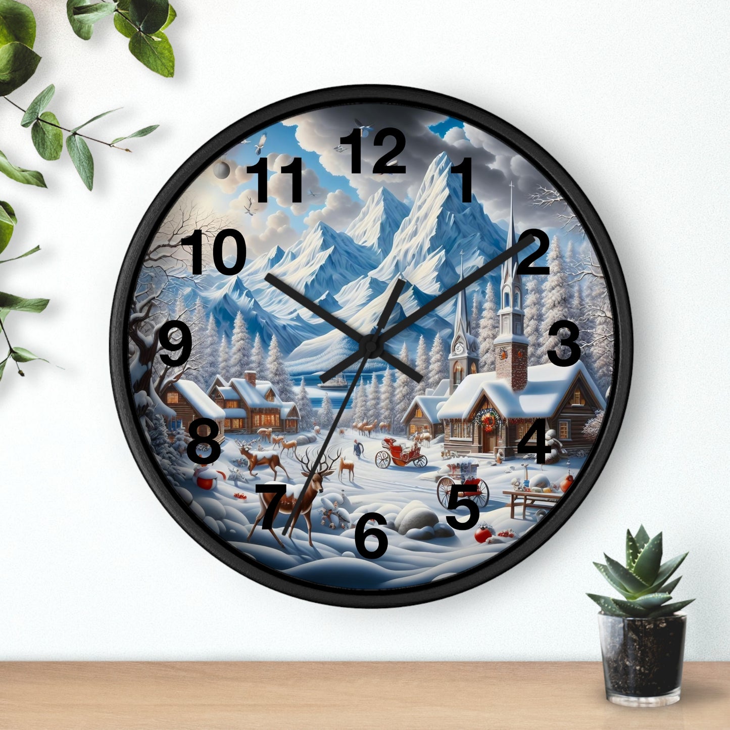 Wall Clock - Winter 129