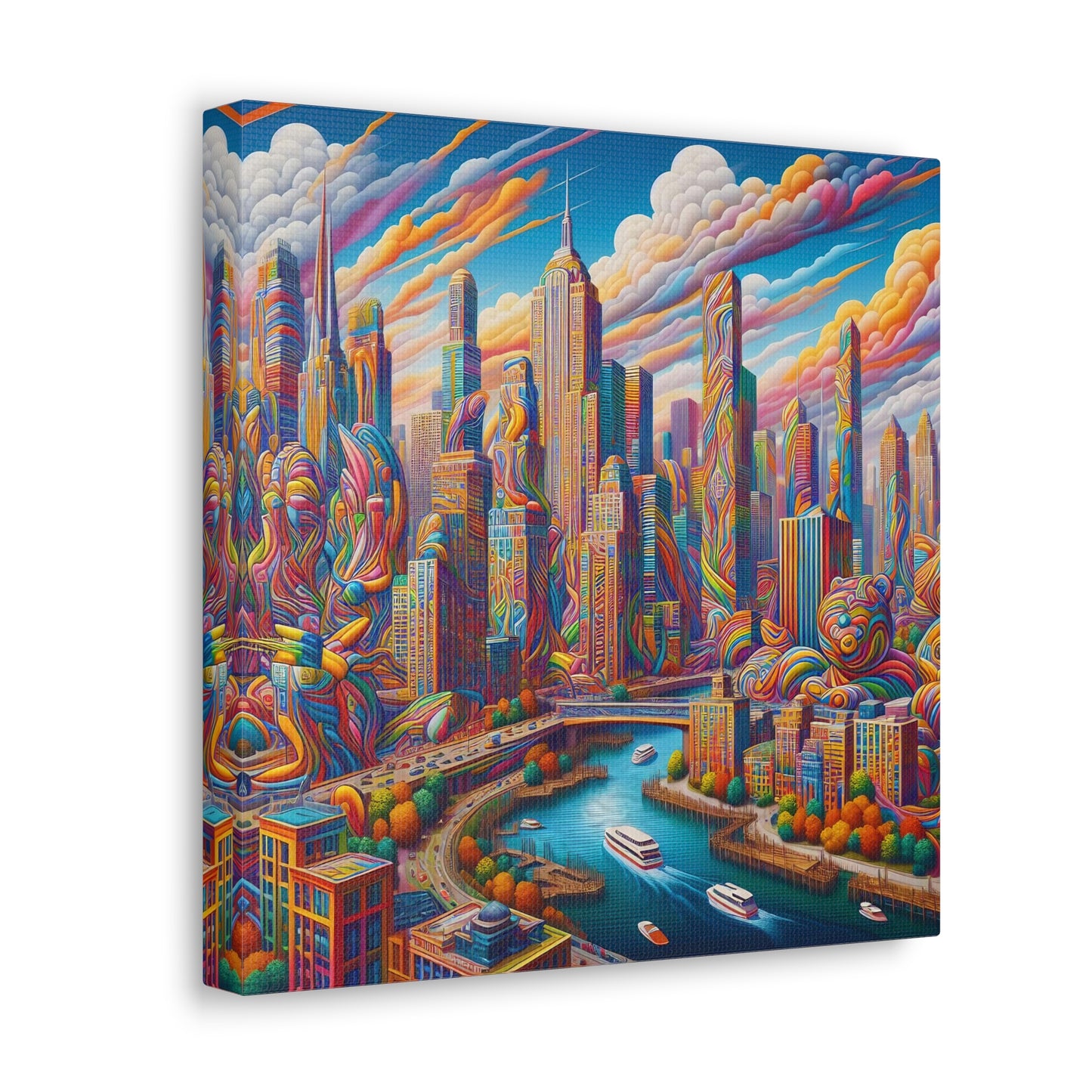 Canvas Gallery Wrap - City 13