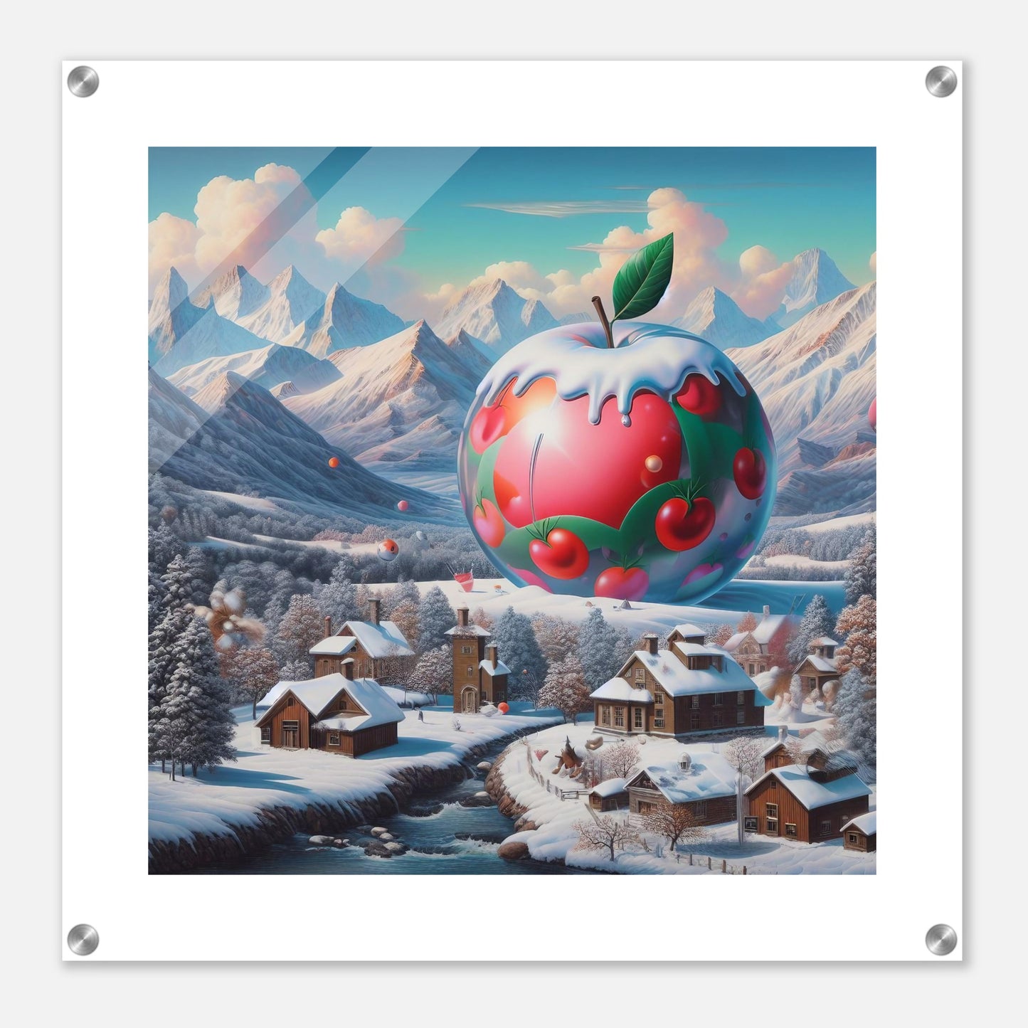 Wall Art - Winter 16 - Apple and mountains