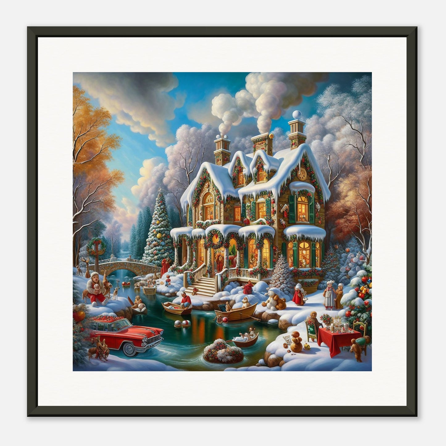 Wall Art - Winter 25 - House and a car