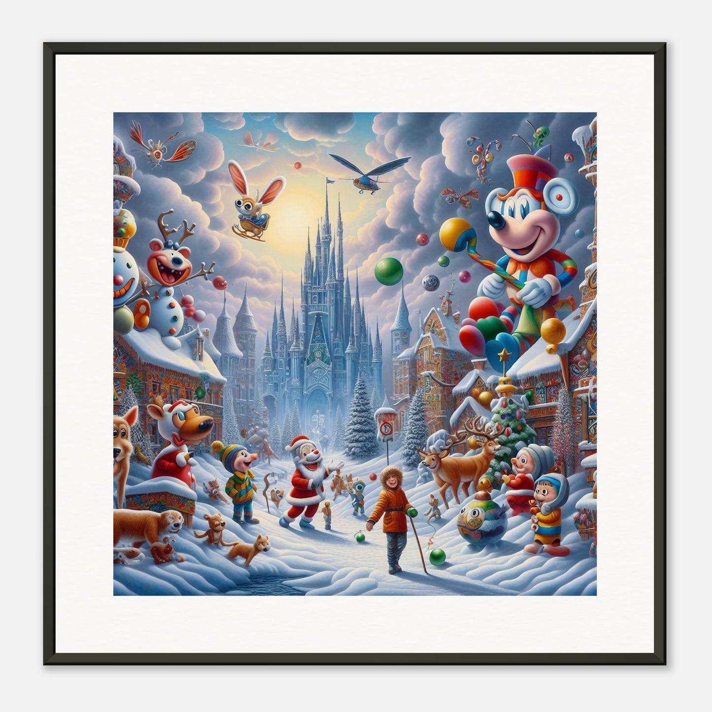 Wall Art - Winter 54 - Castle and animals