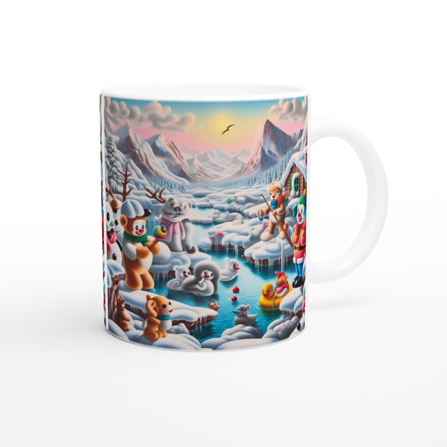 White 11oz Ceramic Mug - Winter 150