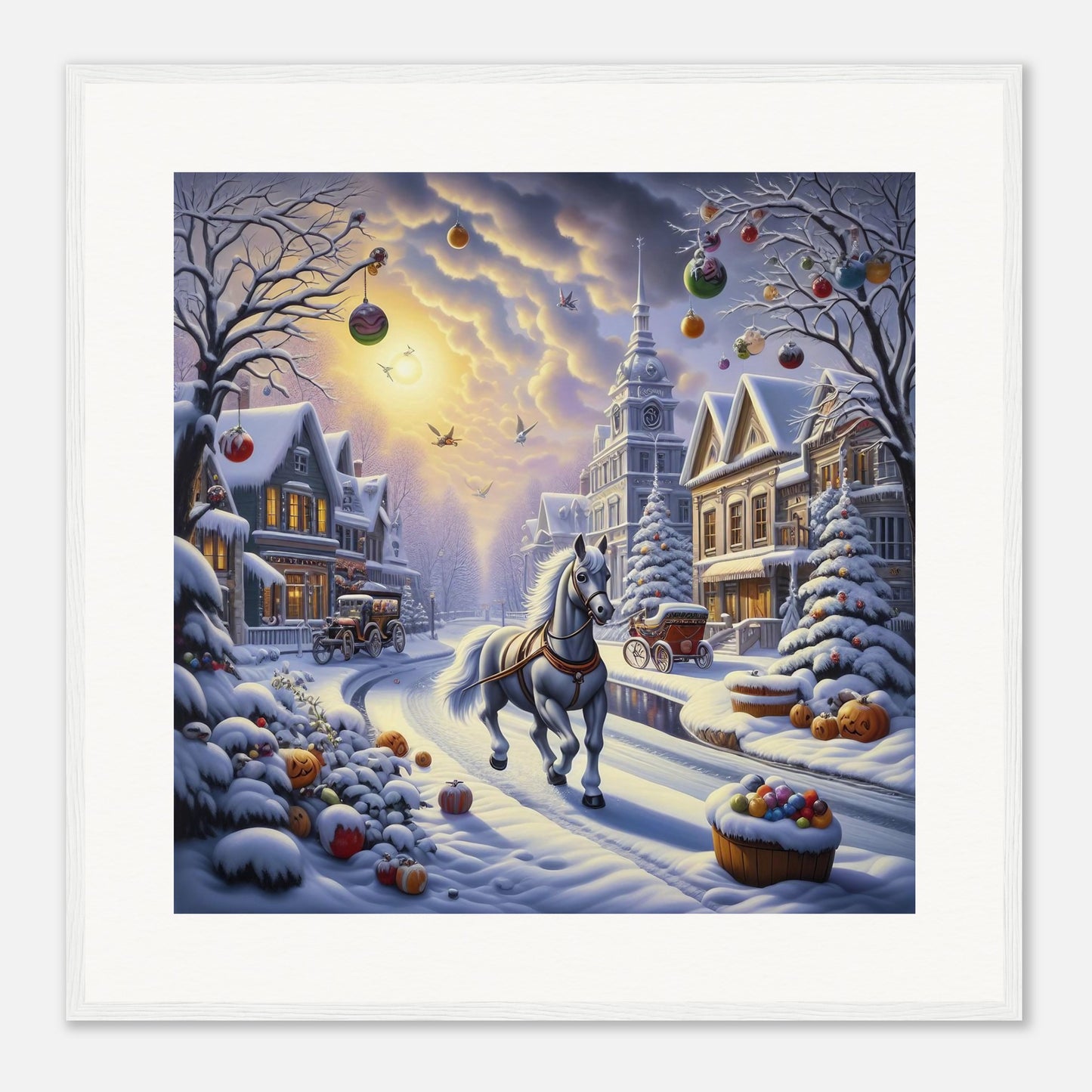 Wall Art - Winter 73 - Horse walking