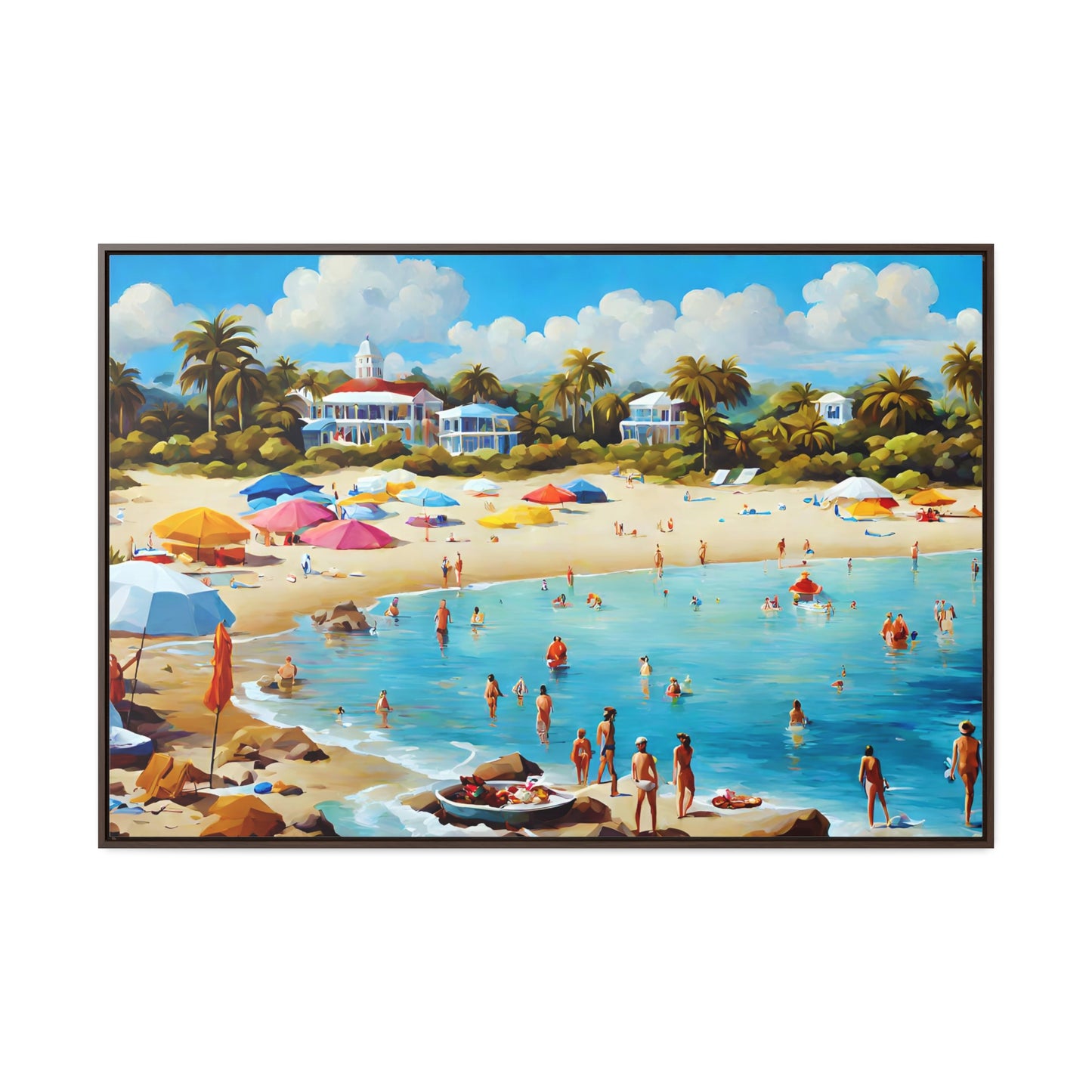 Framed Canvas Gallery Wrap - Beach 2011