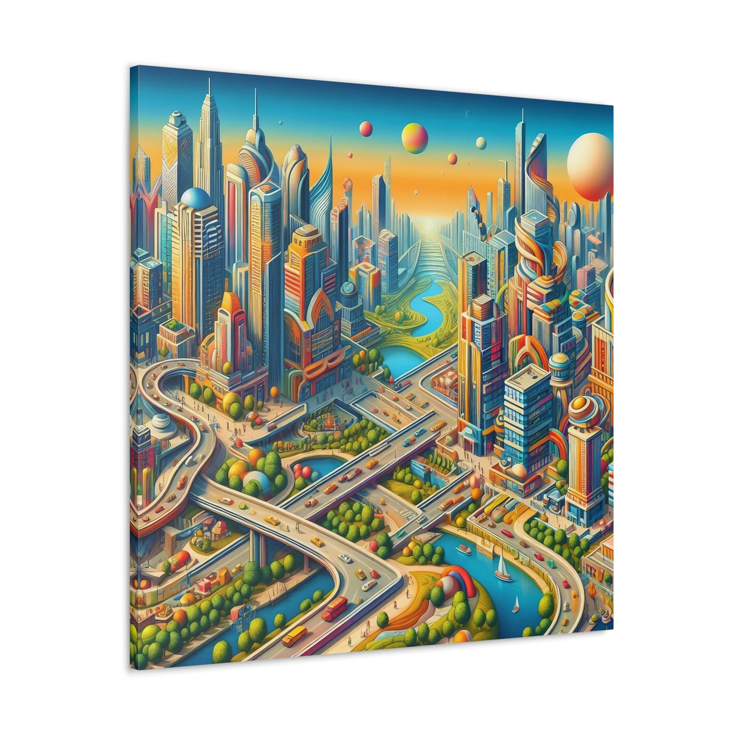 Canvas Gallery Wrap - City 9