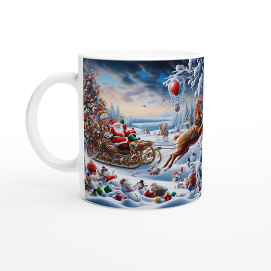 White 11oz Ceramic Mug - Winter 166