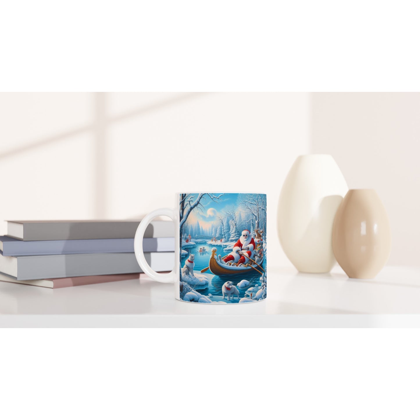 White 11oz Ceramic Mug - Winter 162