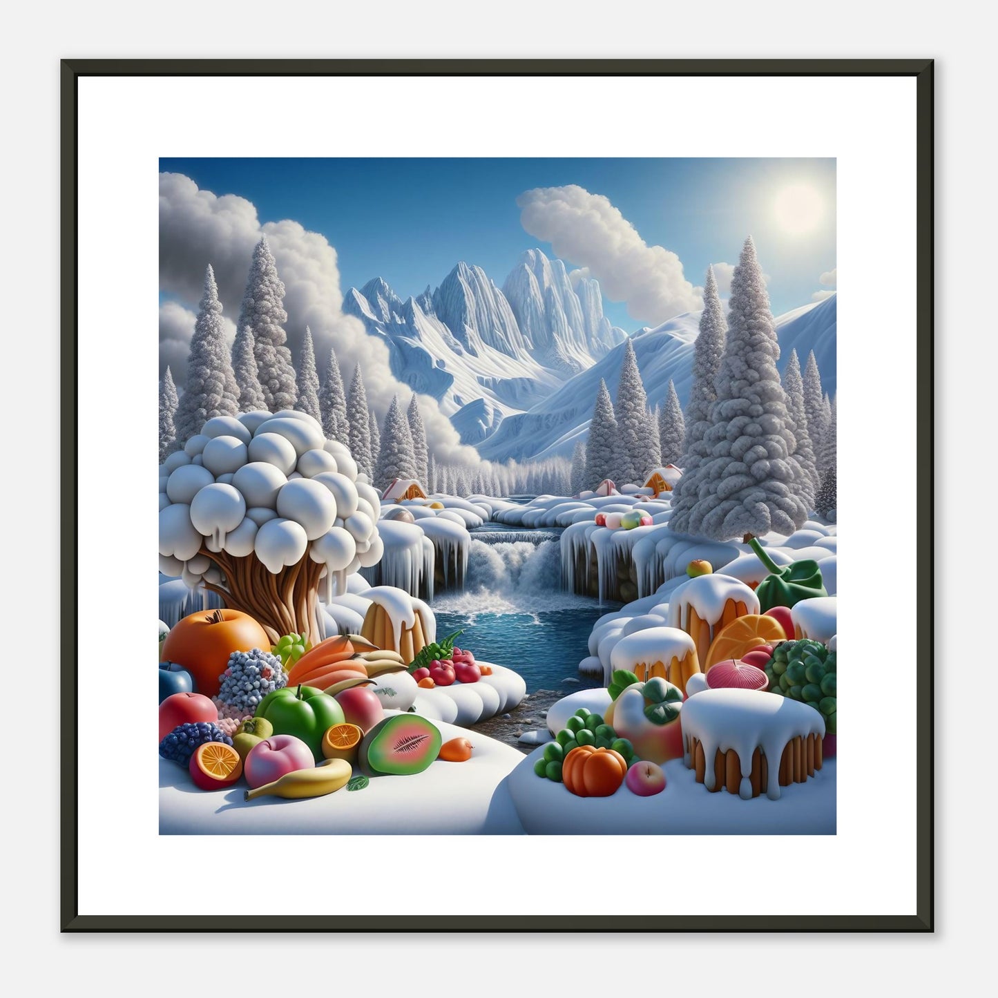 Wall Art - Winter 72 - Fruits by the river