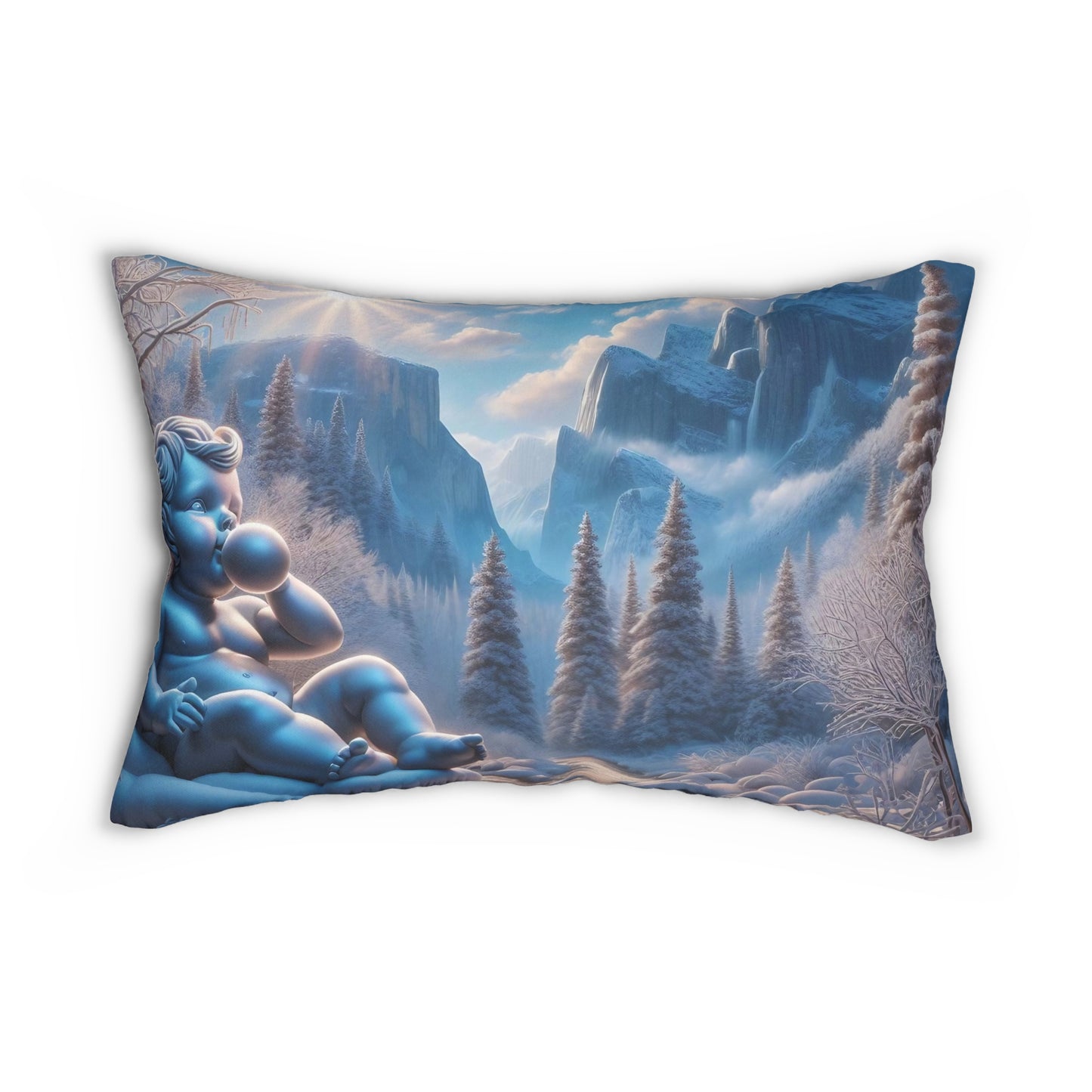 Spun Polyester Lumbar Pillow - Winter 119