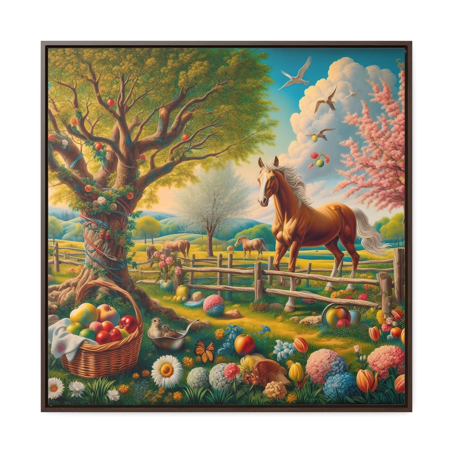 Framed Gallery Canvas Wrap - Spring 50