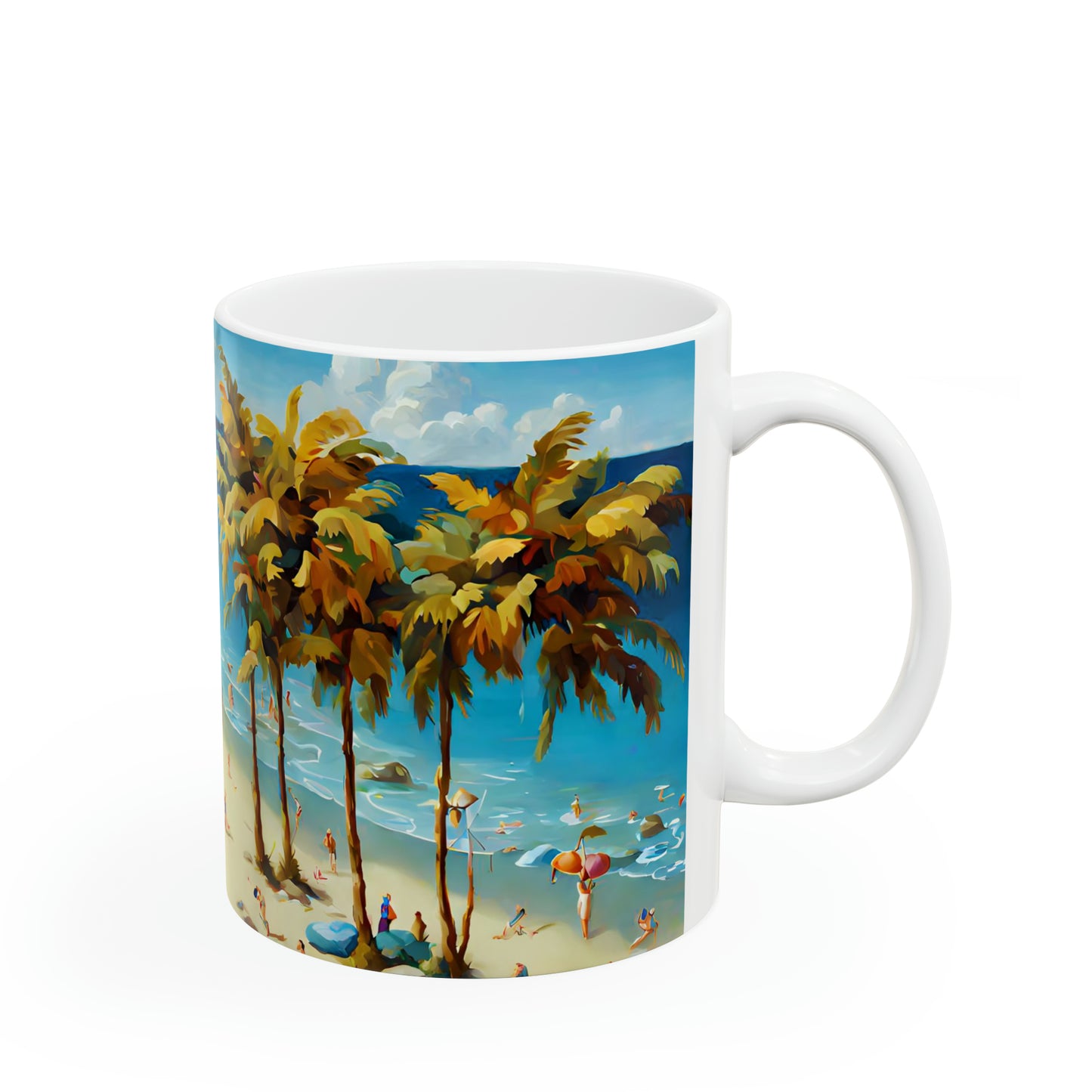 Ceramic Mug 11oz - Beach 2001