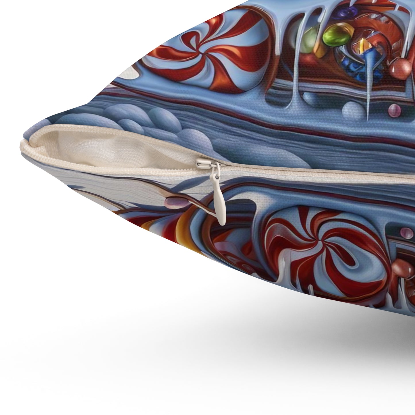 Spun Polyester Square Pillow - Winter 158