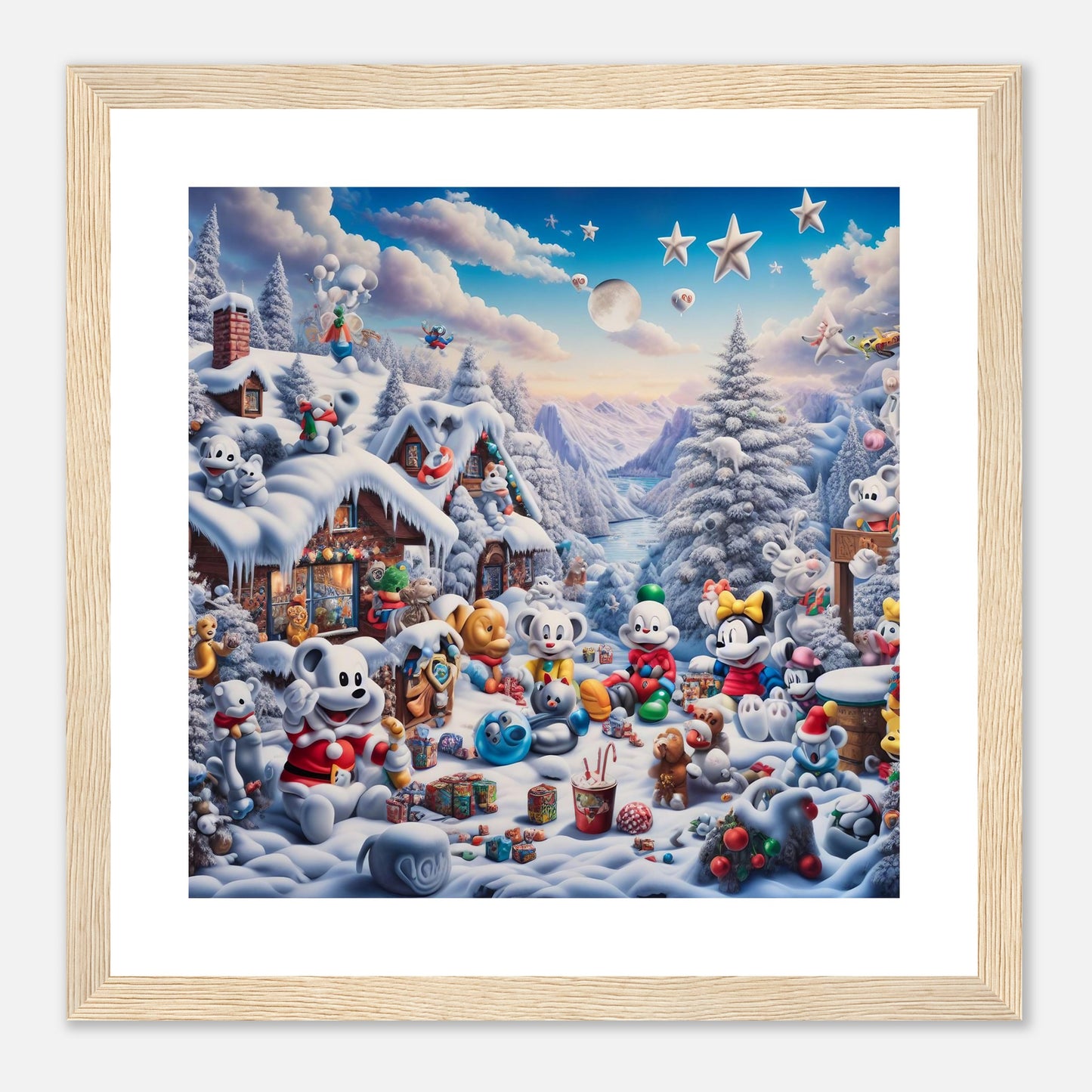 Wall Art - Winter 61 - Baby animals and toys