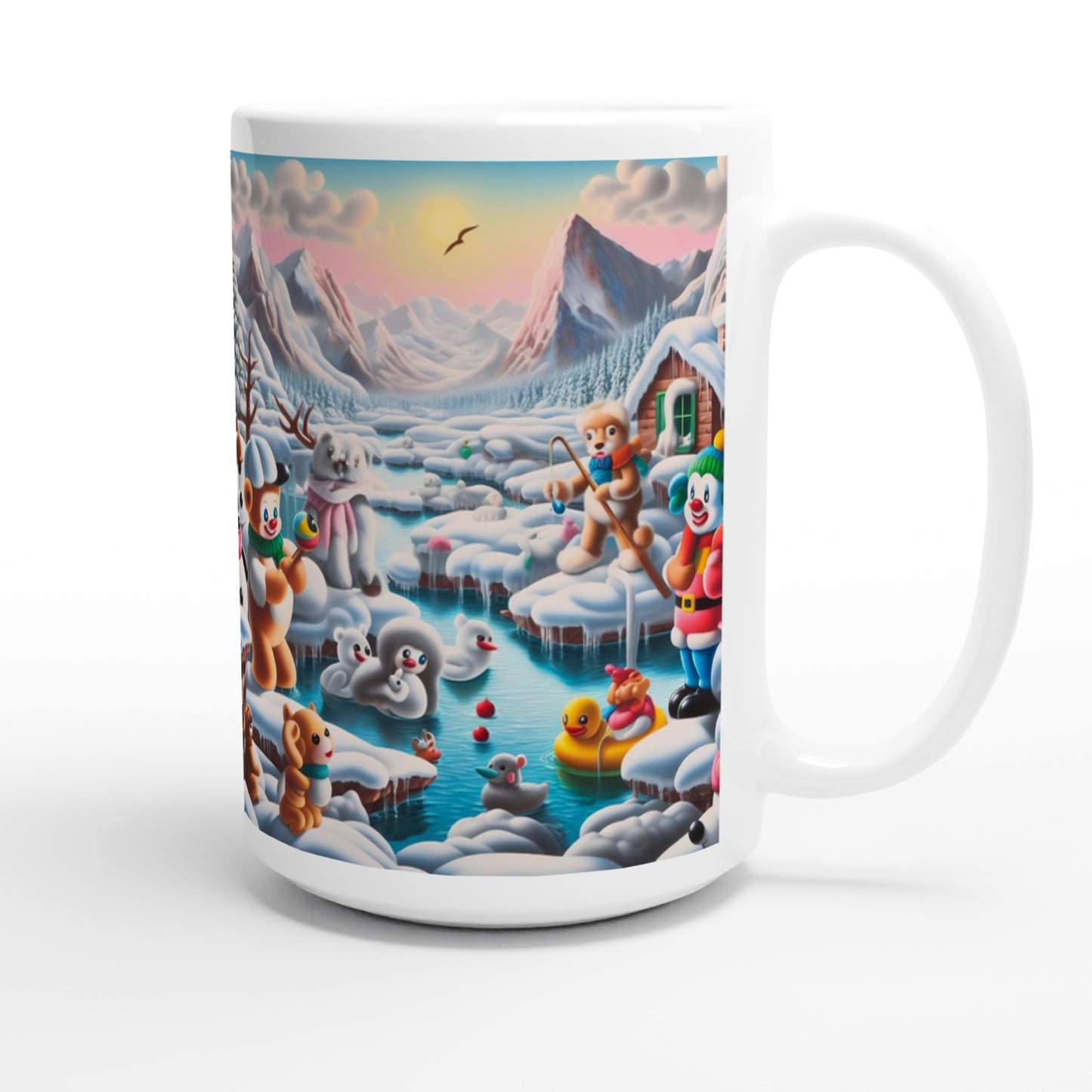 White 15oz Ceramic Mug - Winter 150