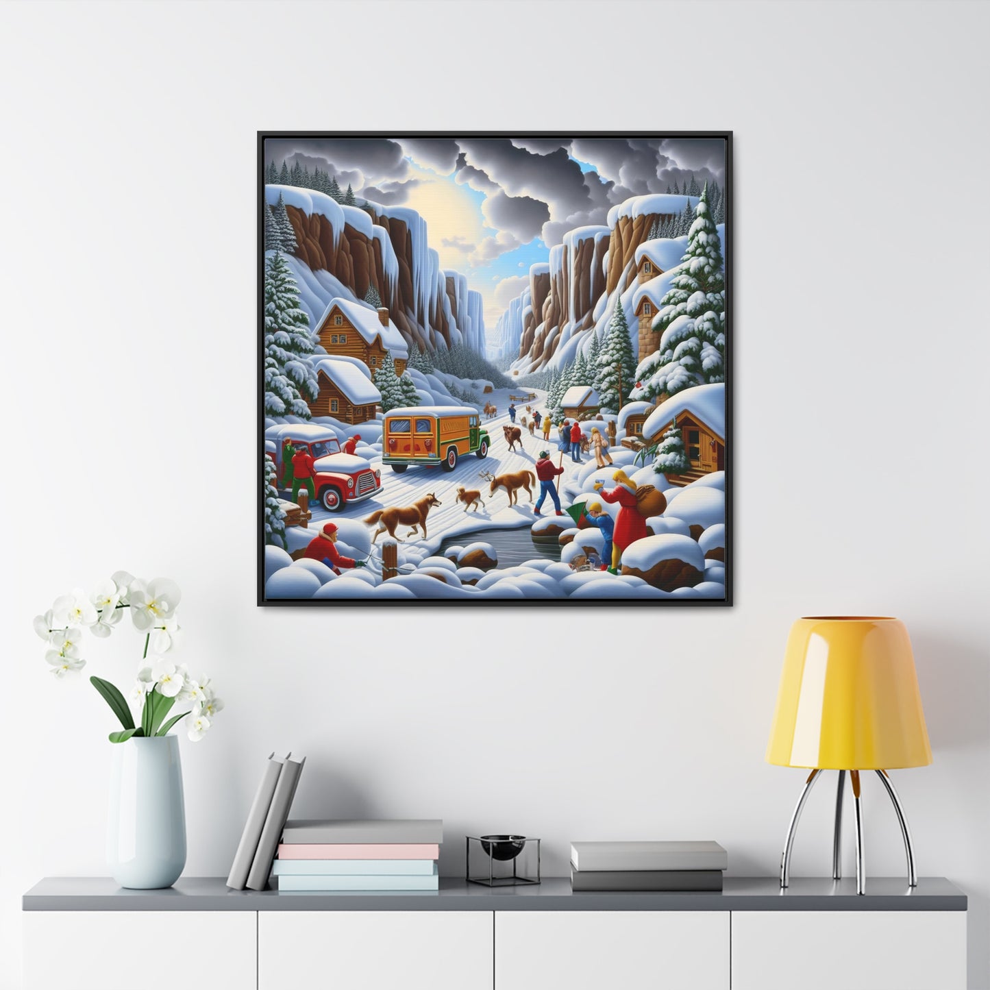 Framed Gallery Canvas Wrap - Winter 120