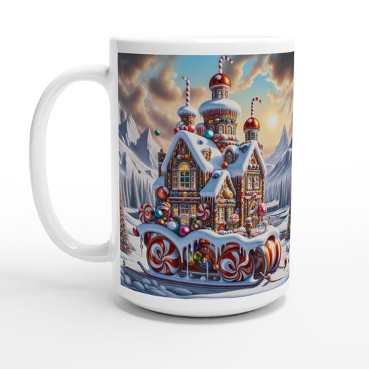 White 15oz Ceramic Mug - Winter 158