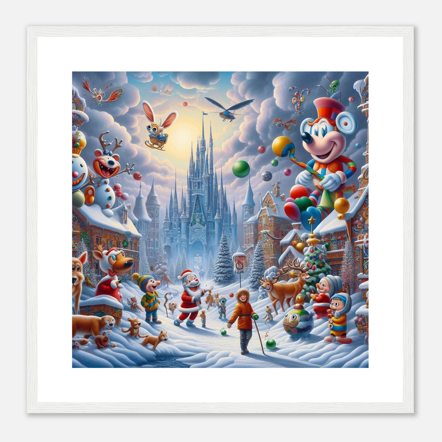 Wall Art - Winter 54 - Castle and animals
