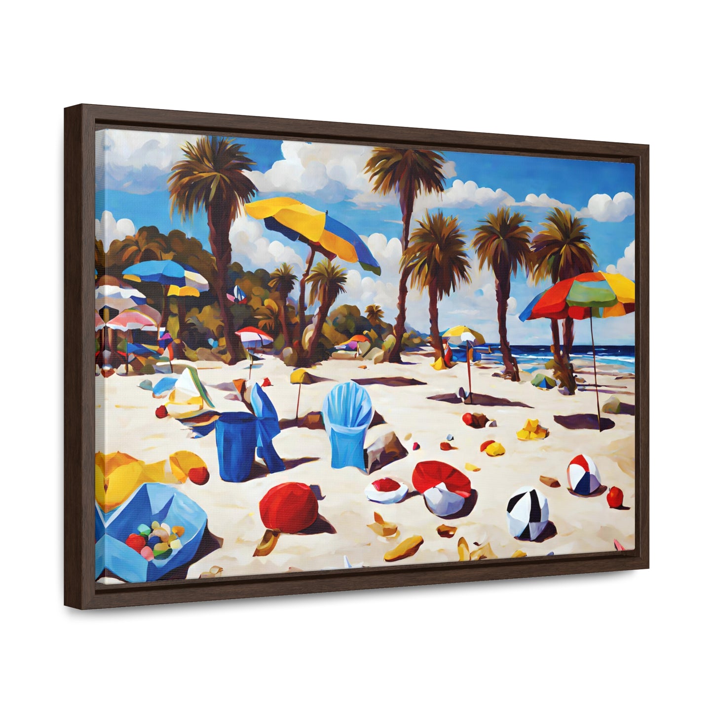 Framed Canvas Gallery Wrap - Beach 2020