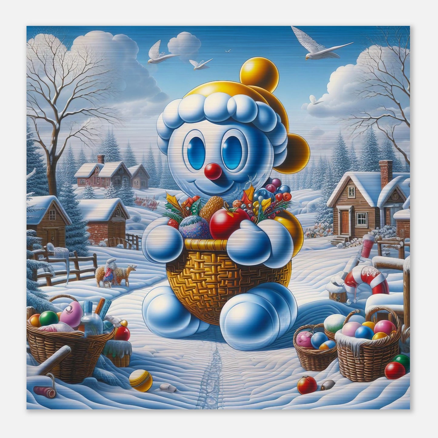 Wall Art - Winter 52 - Baby snowman