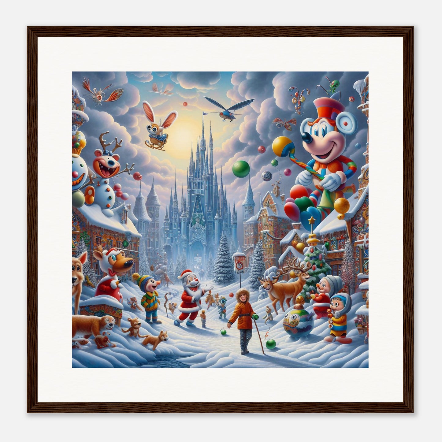 Wall Art - Winter 54 - Castle and animals